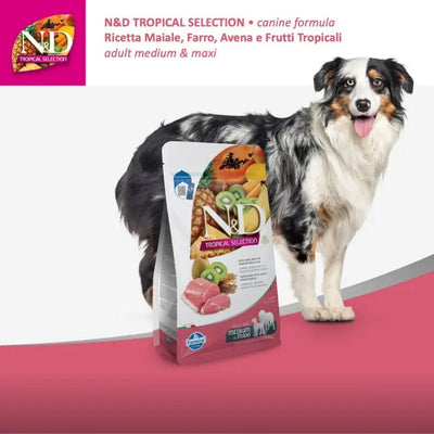 Farmina N&D Tropical Dog Adult Medium/Maxi Low Grain Maiale e frutta tropicale