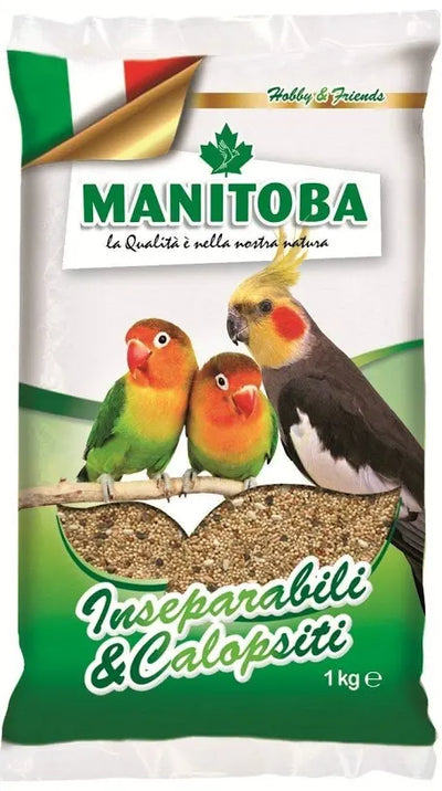 Mangime inseparabili e calopsiti