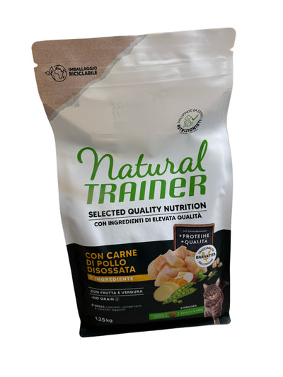 Natural trainer SELECTED QUALITY NUTRITION - ADULT STERILISED - CON CARNE DI POLLO DISOSSATA 1,25 kg